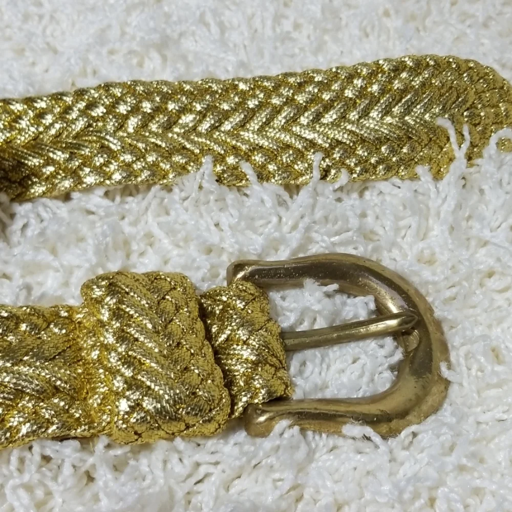 Gold braided Solid Brass Buckle 2